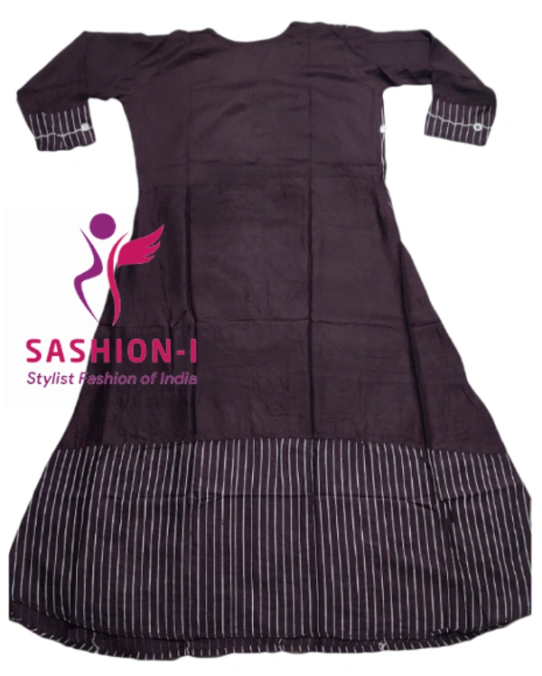 Gorgeous Stitched Kurti with Mirror Work - Coffee Brown, Red, Green & Black